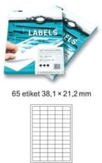 Smart Europapier LINE Samolepilne etikete 100 listov ( 65 etiket 38,1 x 21,2 mm)