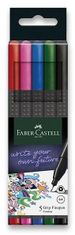 Faber-Castell Faber - Castel Set markerjev Grip 0,4 - osnovne barve 5 kosov