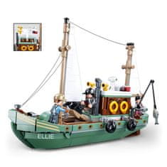 Sluban ModelBricks M38-B1119 Ribiški čoln Ellie