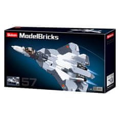 Sluban Model Bricks M38-B0986 Su-57 jet fighter 2 v 1