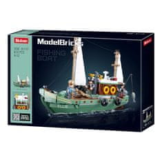 Sluban ModelBricks M38-B1119 Ribiški čoln Ellie