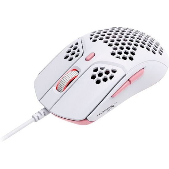 HyperX HP Pulsefire Haste - Gaming miška (belo-rožnata) | mimovrste=)