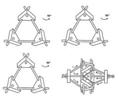 MI-TOYS Bambusova trikotna sestavljanka