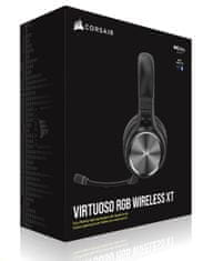 Corsair Gaming slušalke VIRTUOSO RGB WIRELESS XT High-Fidelity s prostorskim zvokom, Slate