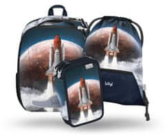 BAAGL Komplet 3 kosi Shelly - Space Shuttle (aktovka, peresnica, torba)