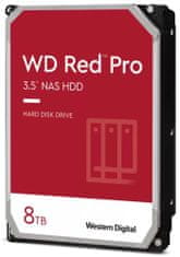 WD RED Pro 8TB / 8003FFBX / SATA 6Gb/s / notranji 3,5"/ 7200 vrtljajev na minuto / 256 MB