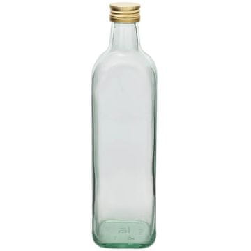 Steklena steklenica 1000ml MARASKA s pokrovom