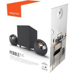 Creative Namizni zvočniki 2.1 PEBBLE PLUS (napajanje prek USB-C)