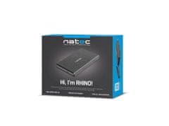 Natec Zunanji zaboj za 2,5" USB 2.0 HDD Rhino, črn