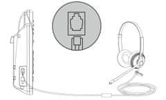 YEALINK YHS34 Lite Mono slušalke za eno uho s priključki QD-RJ9