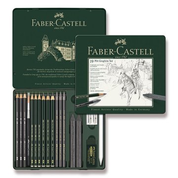Faber-Castell Grafitni svinčnik Pitt Graphite - komplet 19 kosov