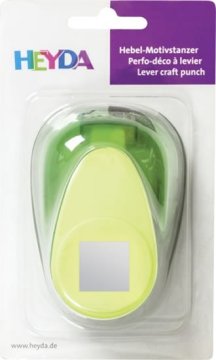 HEYDA dekorativni luknjač velikosti XL - kvadrat 2,5 cm