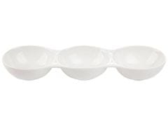 Florina Porcelanska servirna skleda z deljenimi elementi 33x10x4,5cm ADRIA