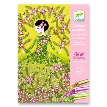 Djeco Slikanje z barvnim peskom - Bleščeče obleke