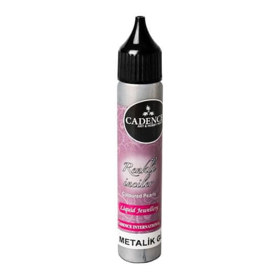 Cadence Tekoči biseri kovinski - Srebrna / 25 ml
