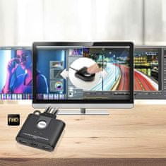 Aten 2-portni HDMI KVM USB mini, integrirani kabli, gumb za preklop