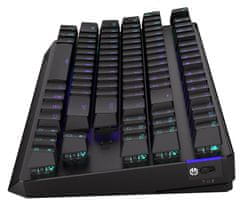 Endorfy gaming tipkovnica Thock TKL Wireless Black / RGB / black sw. / brezžična / mehanska / ameriška postavitev / črna