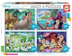 Educa Disneyjeve pravljice Puzzle 4v1 (50,80,100,150 kosov)