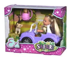 Simba Evička Safari lutka z avtomobilom