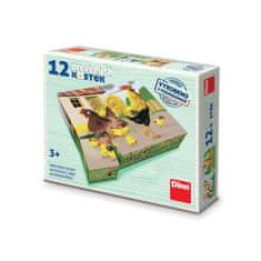 Dino Toys PETS RETRO 12 lesenih kock