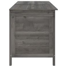 Vidaxl Vrtna škatla za shranjevanje antracitna 150x50x56,5 cm jelka