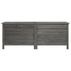 Vidaxl Vrtna škatla za shranjevanje antracitna 150x50x56,5 cm jelka
