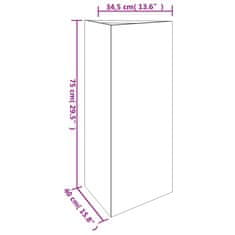 Vidaxl Vrtno korito 40x34,5x75 cm corten jeklo