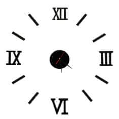 Aga stenska ura Black Roman Numerals