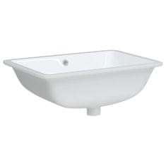 Vidaxl Kopalniški umivalnik bel 55,5x37,5x19 cm pravokoten keramičen