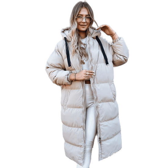 Dstreet Ženska zimska jakna COZYSEASON beige ty3901