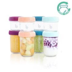 Babymoov steklene sklede s pokrovi MULTISET (4x 100ml + 4x 220ml)