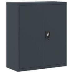 Vidaxl Arhivska omara antracitna 90x40x105 cm jeklo