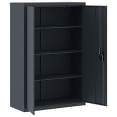 Vidaxl Arhivska omara antracitna 90x40x140 cm jeklo