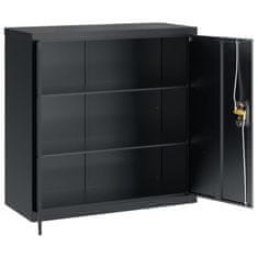 Vidaxl Arhivska omara antracitna 90x40x90 cm jeklo