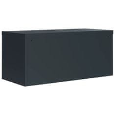 Vidaxl Arhivska omara antracitna 90x40x240 cm jeklo