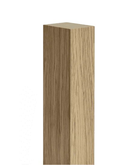 LAMEO 3D dekorativne lamele, lesene letvice za stena, strop ali predelna stena (3x4 cm) (hrast)