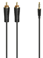 Hama 00205260 avdio kabel, 3.5 mm jack vtič - 2 činč vtiča, 1.5 m