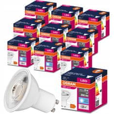 Osram 10x LED žarnica GU10 4,5W = 35W 350lm 4000K Nevtralno bela 120°