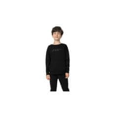 4F Športni pulover lifestyle črna 134 - 139 cm JSS23TSWSM22220S