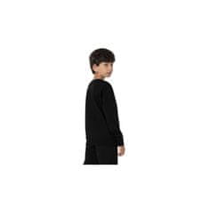 4F Športni pulover lifestyle črna 134 - 139 cm JSS23TSWSM22220S