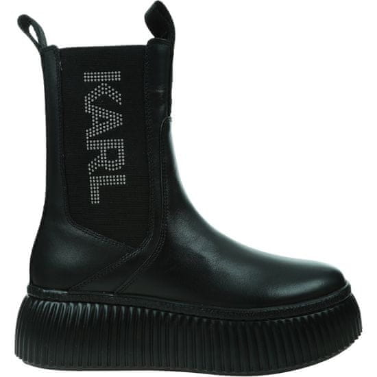 Karl Lagerfeld Chelsea škornji črna Karl Lo Kc Karl Logo Gore
