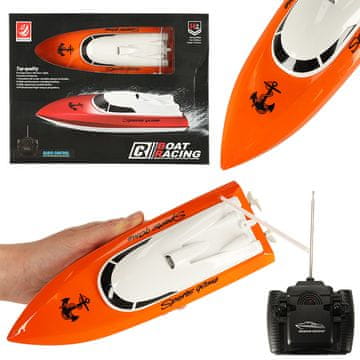 WOWO Mini čoln na daljinsko upravljanje - RC 4CH Mini CP802 čoln na daljinsko upravljanje - oranžna