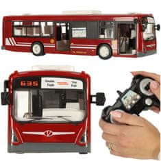 WOWO RC avtobus na daljinsko upravljanje - RC avtobus z daljinskim upravljalnikom in odpiranjem rdečih vrat