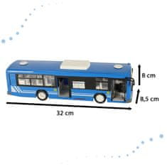 WOWO RC avtobus z daljinskim upravljalnikom - moder RC avtobus z daljinskim upravljalnikom in odpiranjem vrat