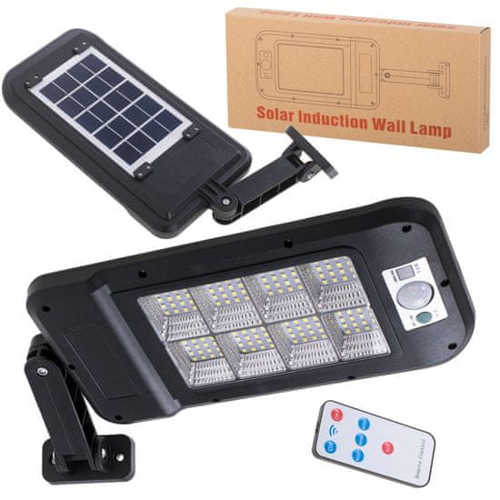 WOWO Solarna ulična svetilka 128LED z daljinskim upravljalnikom - 128LED solarna ulična svetilka z daljinskim upravljalnikom