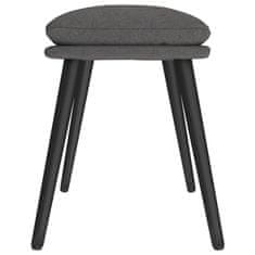 Vidaxl Stolček za noge temno siv 45x29,5x35 cm blago