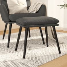 Vidaxl Stolček za noge temno siv 45x29,5x35 cm blago