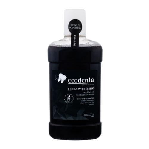 Ecodenta Mouthwash Extra Whitening ustna vodica s črnim ogljem