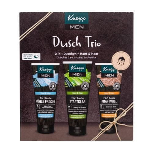 Kneipp Men Shower Trio Set gel za prhanje 2in1 Kühle Frische 75 ml + gel za prhanje 2in1 Startklar 75 ml + gel za prhanje 2in1 Kraftvoll 75 ml za moške