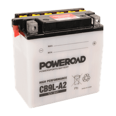 Poweroad YB9L-A2 akumulator za motor YB9L-A2 • 12V 9Ah • DXŠXV: 135x75x139 • CCA 124 A